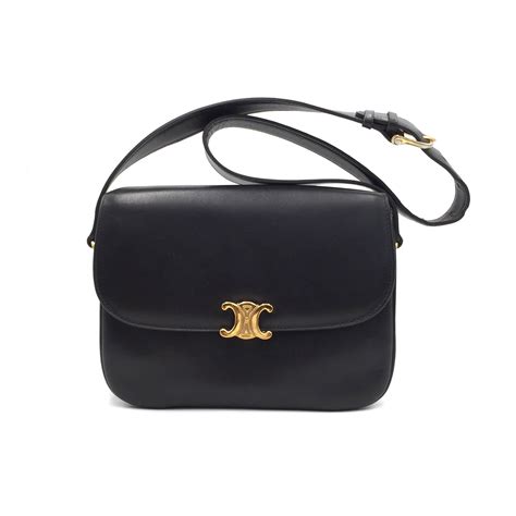 celine vintage triomphe bag|pre owned Celine bags.